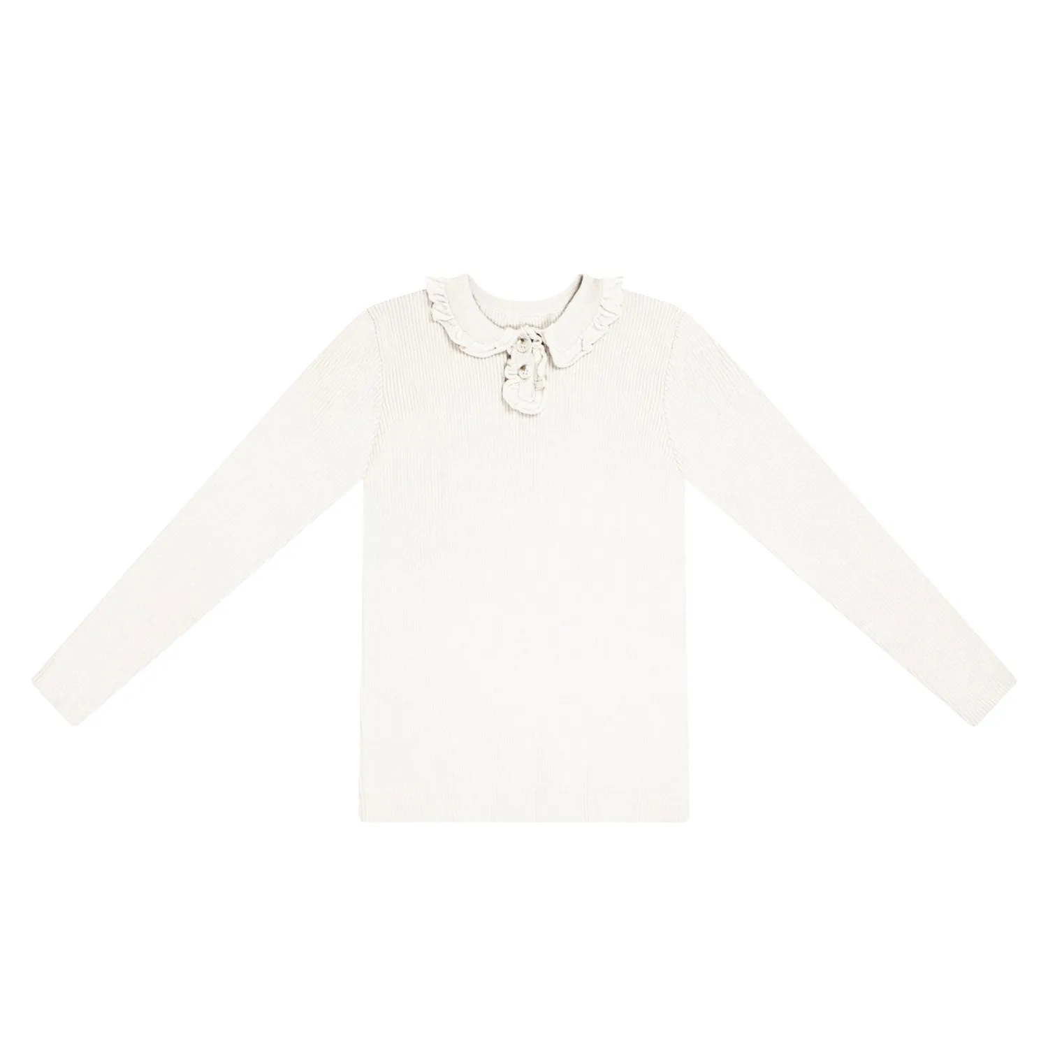 Kipp White Collared Sweater