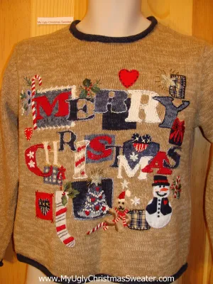 Merry Christams Brown Funny Ugly Sweater